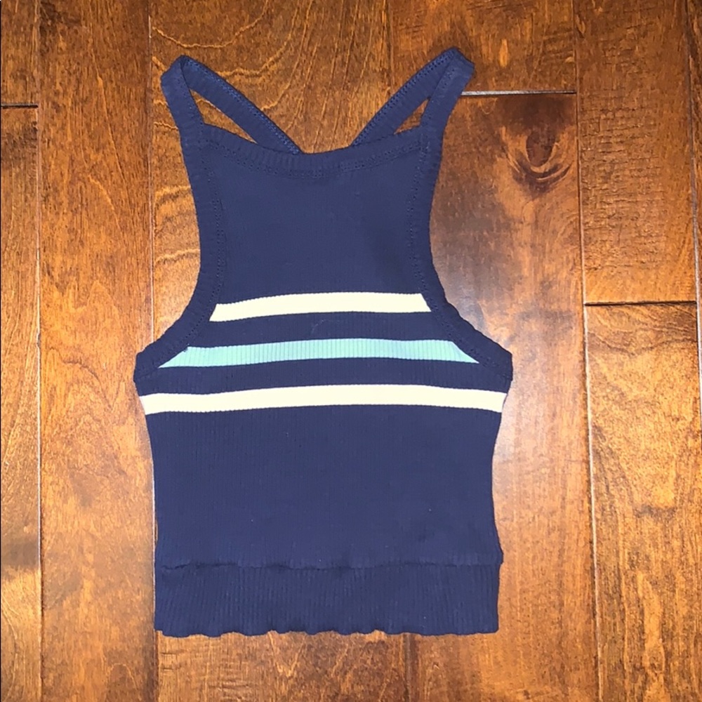 Smocked crop top from pacsun